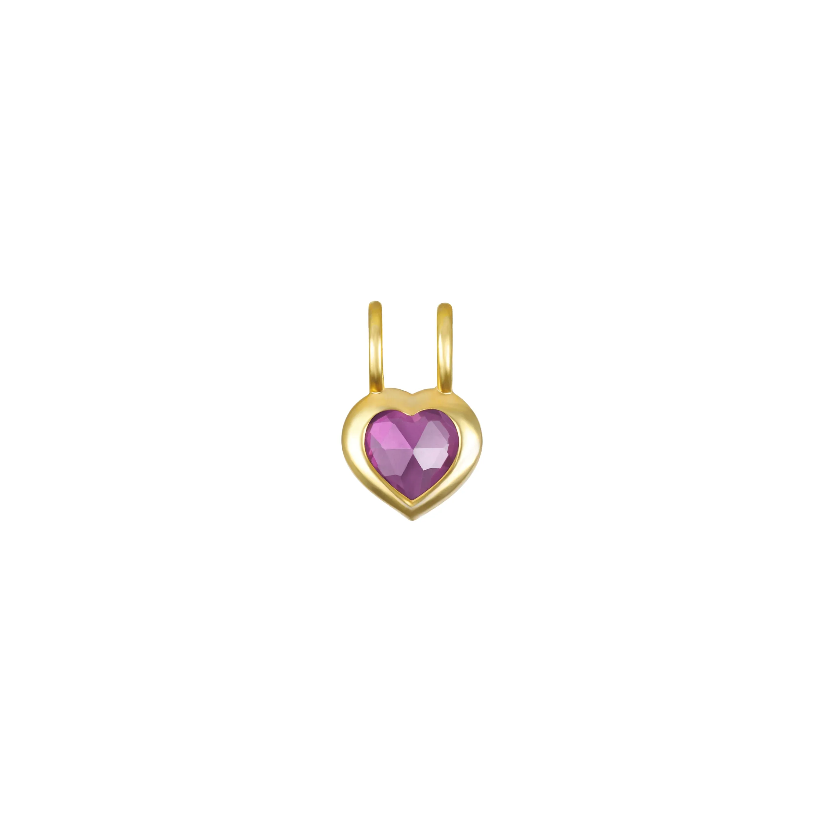 Birthstone Heart Necklace - February Amethyst sold by Amelia Rose Design product image thumbnail 4