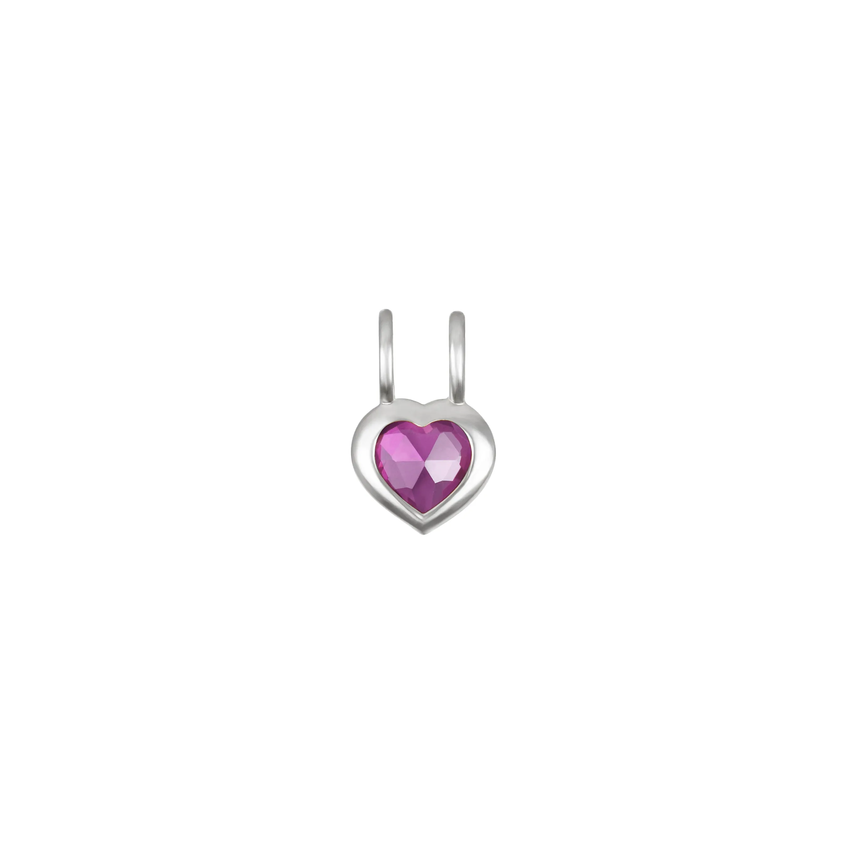 Birthstone Heart Necklace - February Amethyst sold by Amelia Rose Design product image thumbnail 5