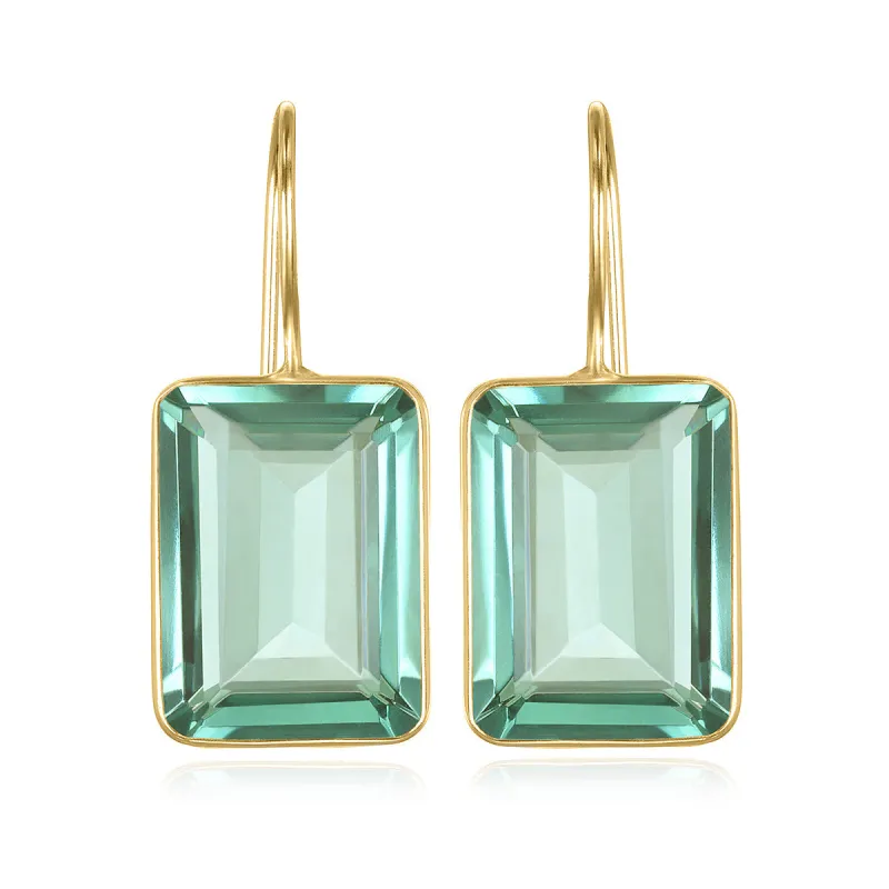 Emerald Cut Valencia-Sage Gold sold by Amelia Rose Design