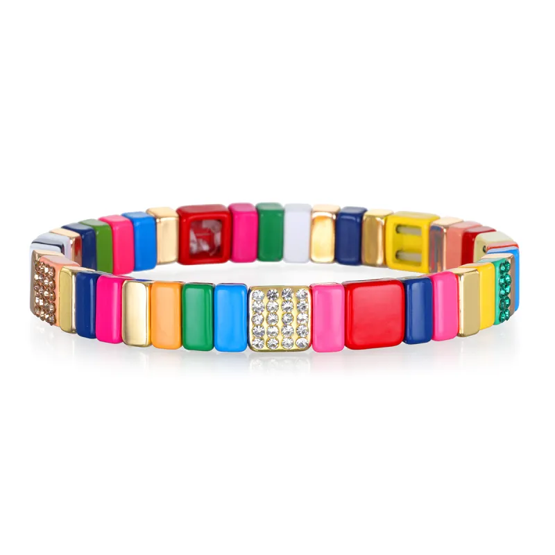 Sparkle Bold Rainbow Bracelet sold by Amelia Rose Design