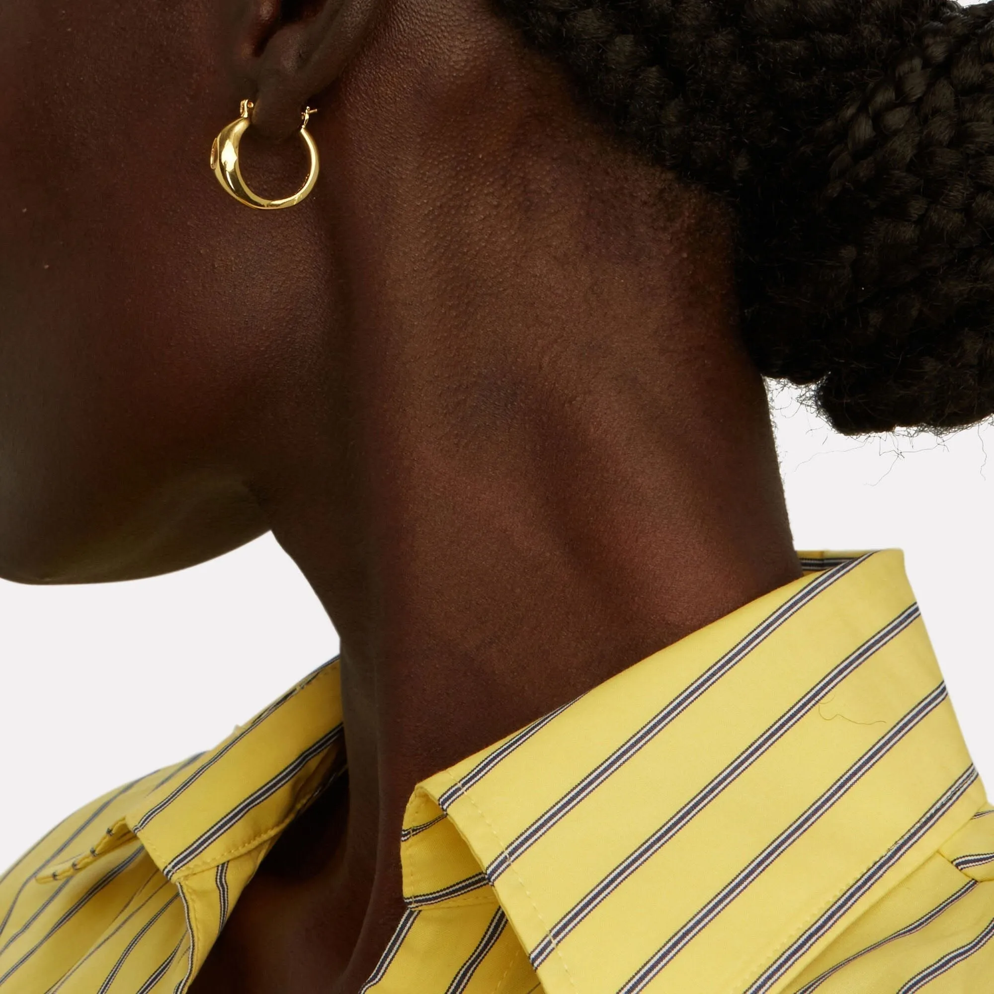 Babette Crystal Hoop Earrings sold by Bonheur Jewelry product image thumbnail 2