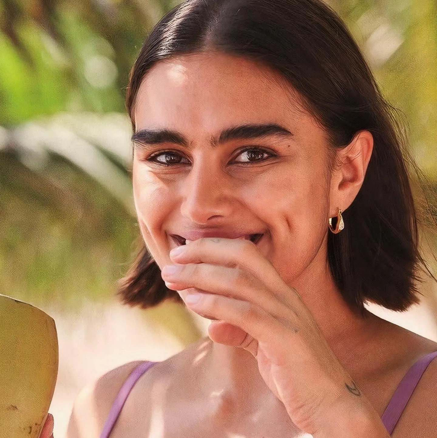 Babette Crystal Hoop Earrings sold by Bonheur Jewelry product image thumbnail 4