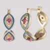 Evil Eye Hoops sold by Bonheur Jewelry