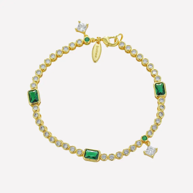 Eugenié Crystal Tennis Bracelet sold by Bonheur Jewelry