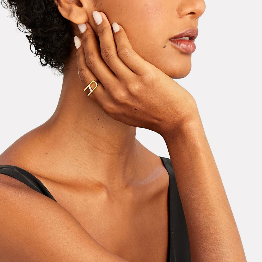 Ariella Chunky Initial Ring sold by Bonheur Jewelry product image thumbnail 4