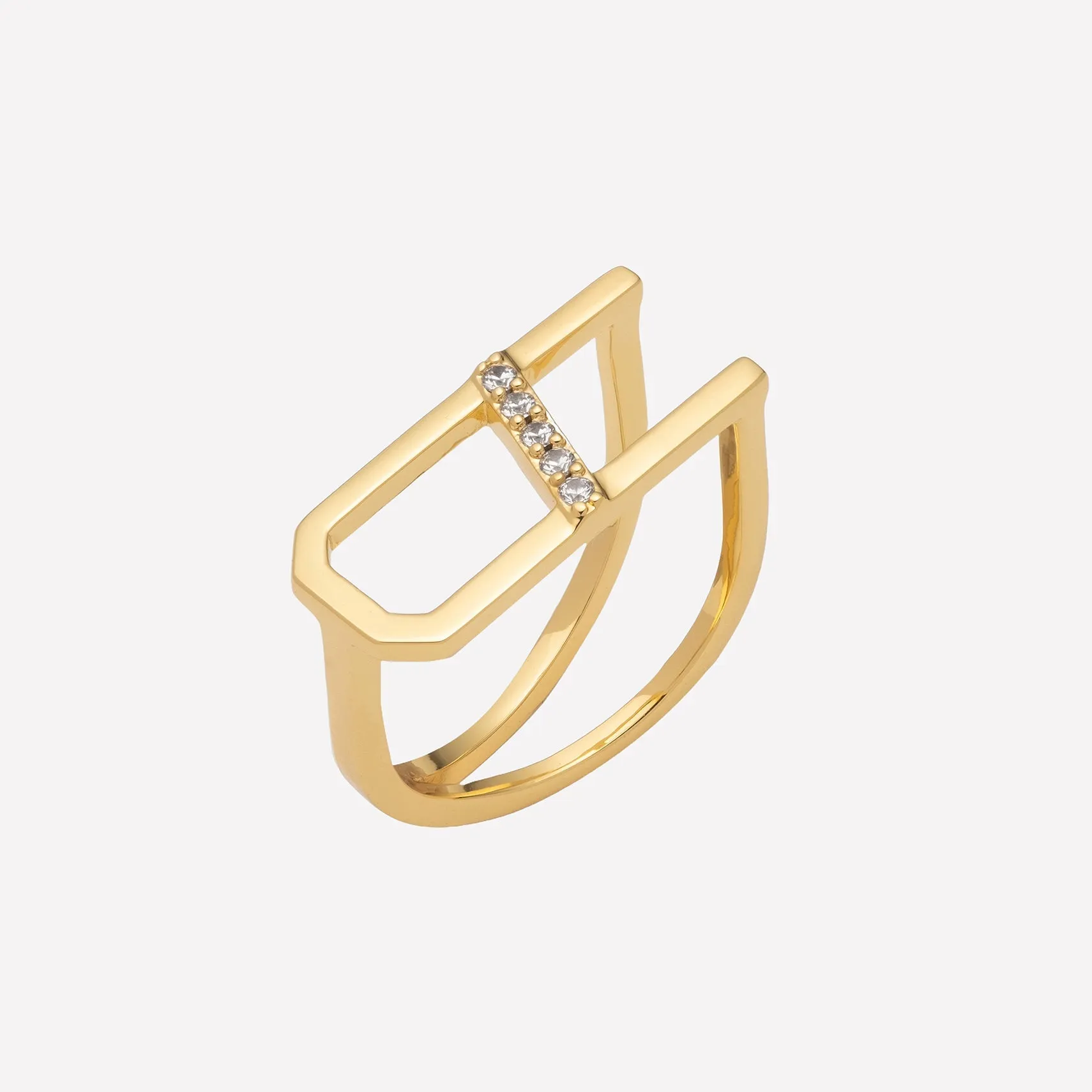 Ariella Chunky Initial Ring sold by Bonheur Jewelry