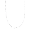 Dalila Silver Chain Link Necklace sold by Bonheur Jewelry