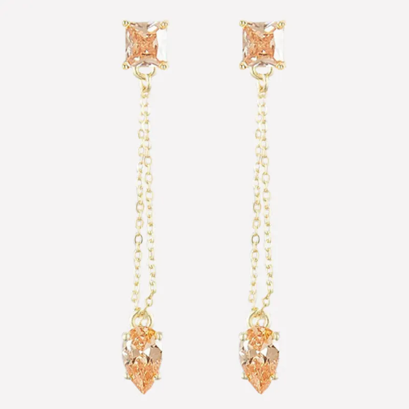 Kathryn Dangling Crystal Earrings sold by Bonheur Jewelry