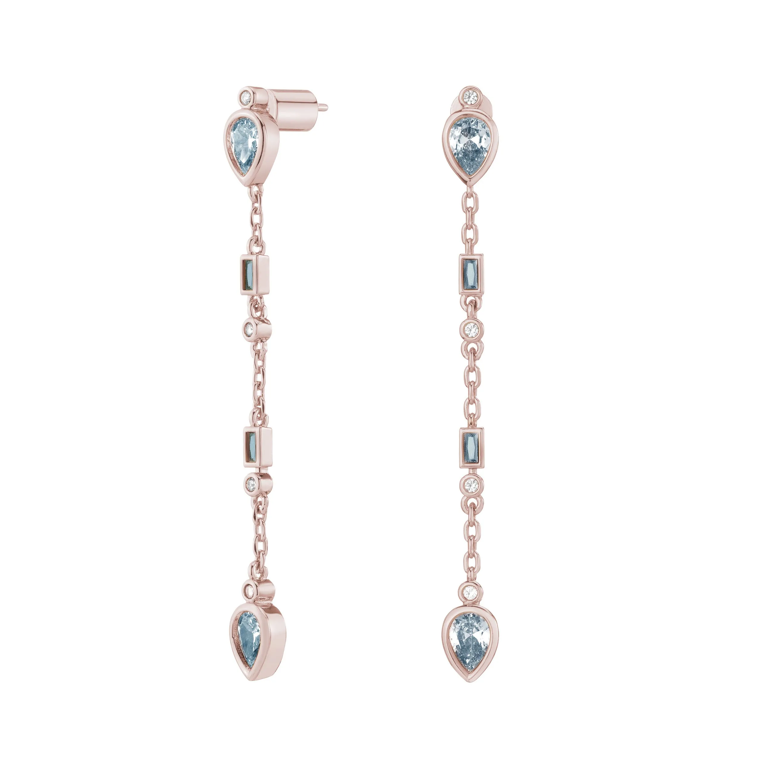 Amandine Crystal Dangle Earrings sold by Bonheur Jewelry product image thumbnail 5