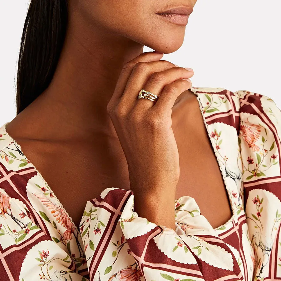 Louise 3 Stack Rings sold by Bonheur Jewelry product image thumbnail 4