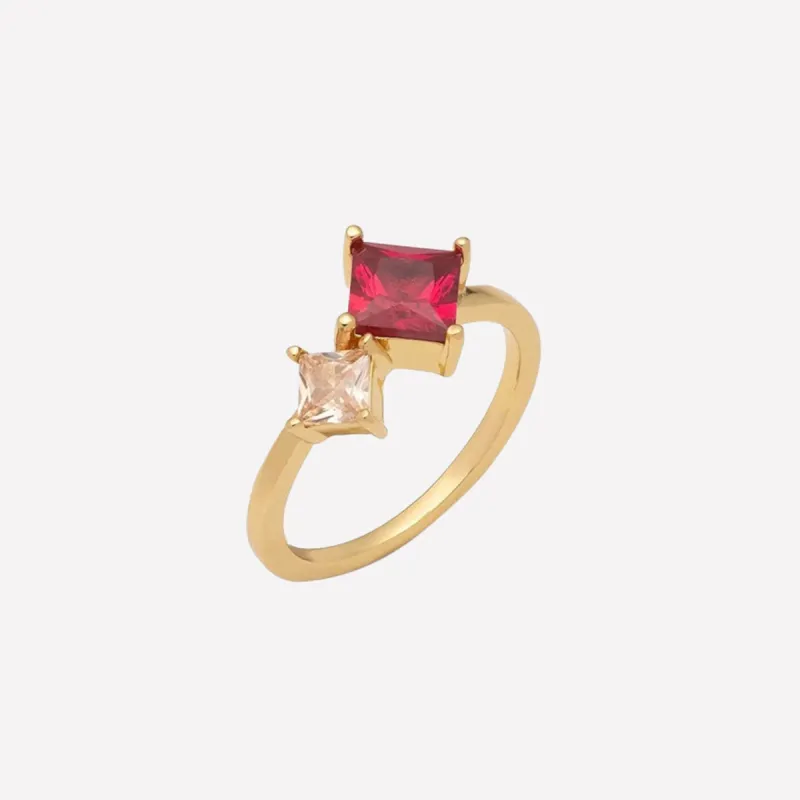 Marion Gold Stone Ring sold by Bonheur Jewelry