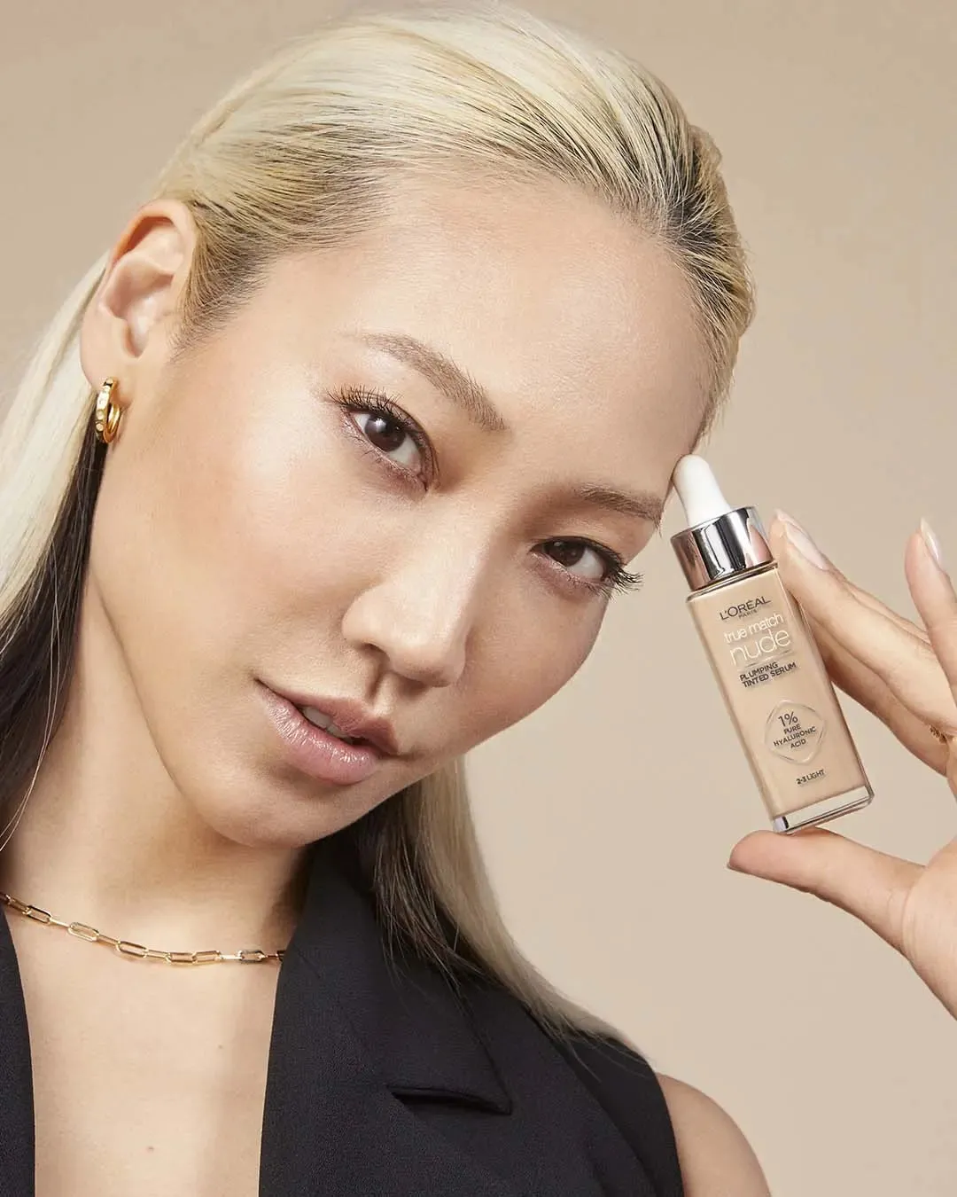 Dalila Chain Link Gold Necklace sold by Bonheur Jewelry product image thumbnail 2