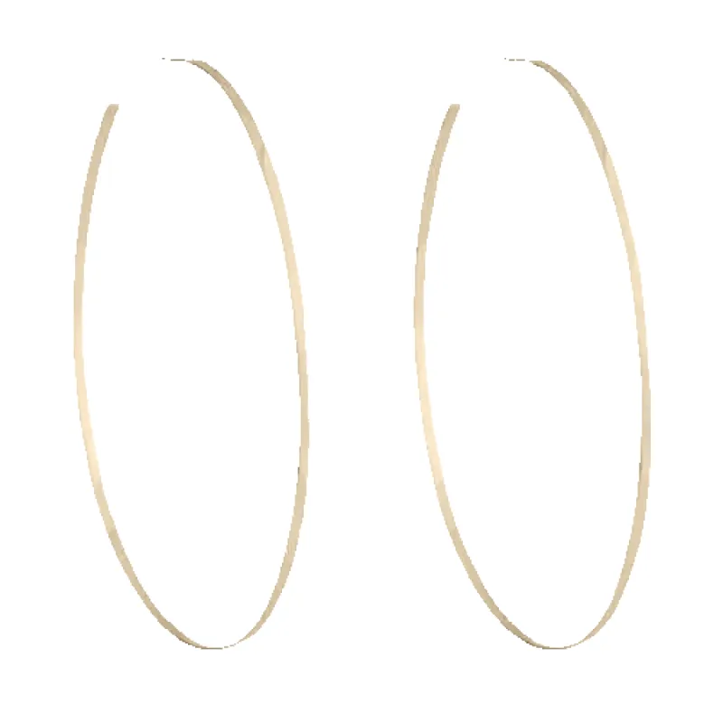 Cynthia Flat Hoop Earrings sold by Bonheur Jewelry