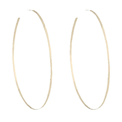 Cynthia Flat Hoop Earrings sold by Bonheur Jewelry
