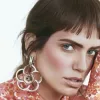 Bella Pave Stud Earrings sold by Bonheur Jewelry