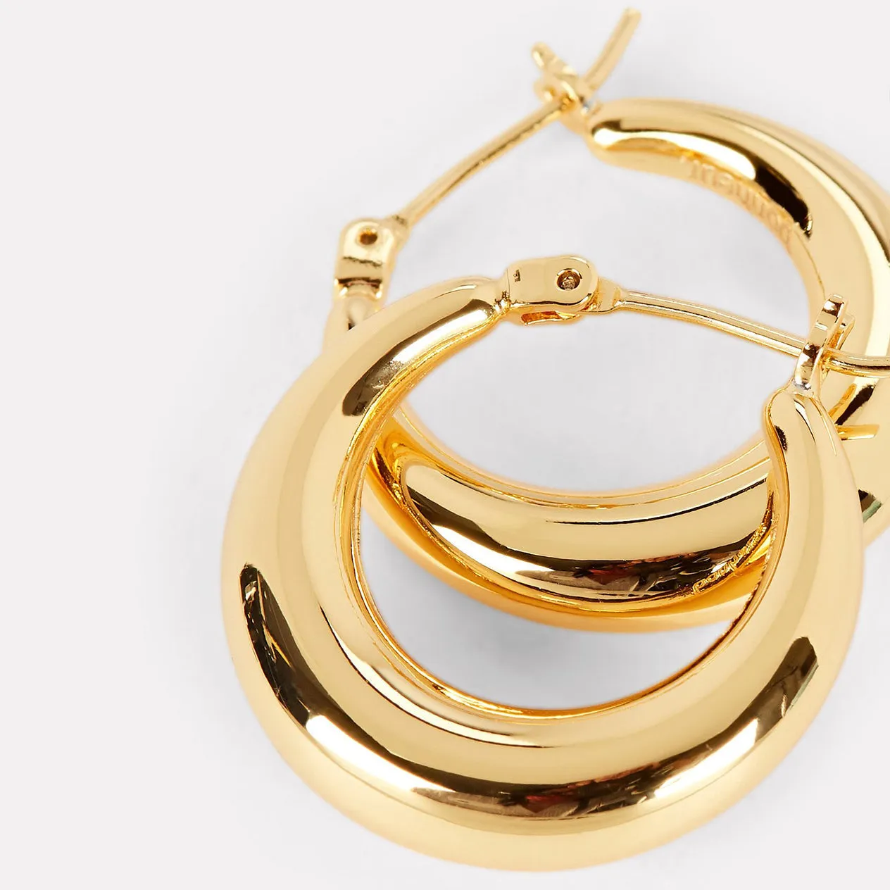 Large Puffy Hoops sold by Bonheur Jewelry product image thumbnail 5