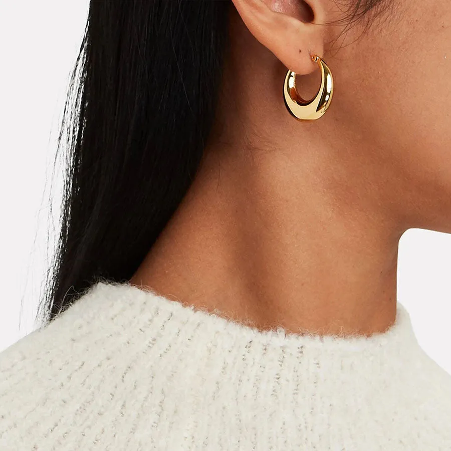 Large Puffy Hoops sold by Bonheur Jewelry product image thumbnail 4