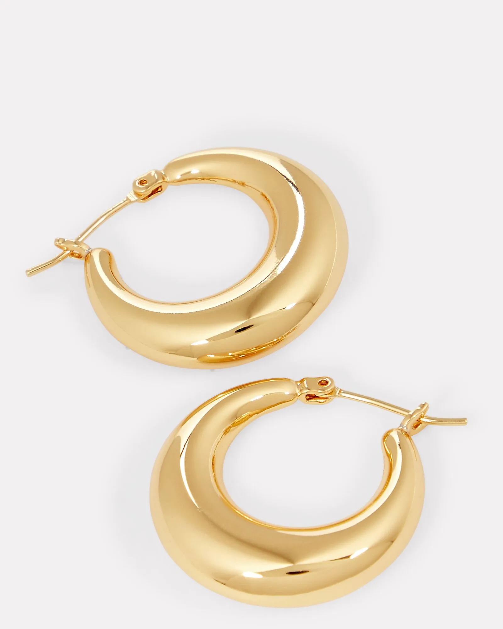 Large Puffy Hoops sold by Bonheur Jewelry product image thumbnail 2