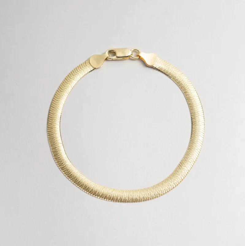 Angelique Gold Diamond Cut Bracelet sold by Bonheur Jewelry