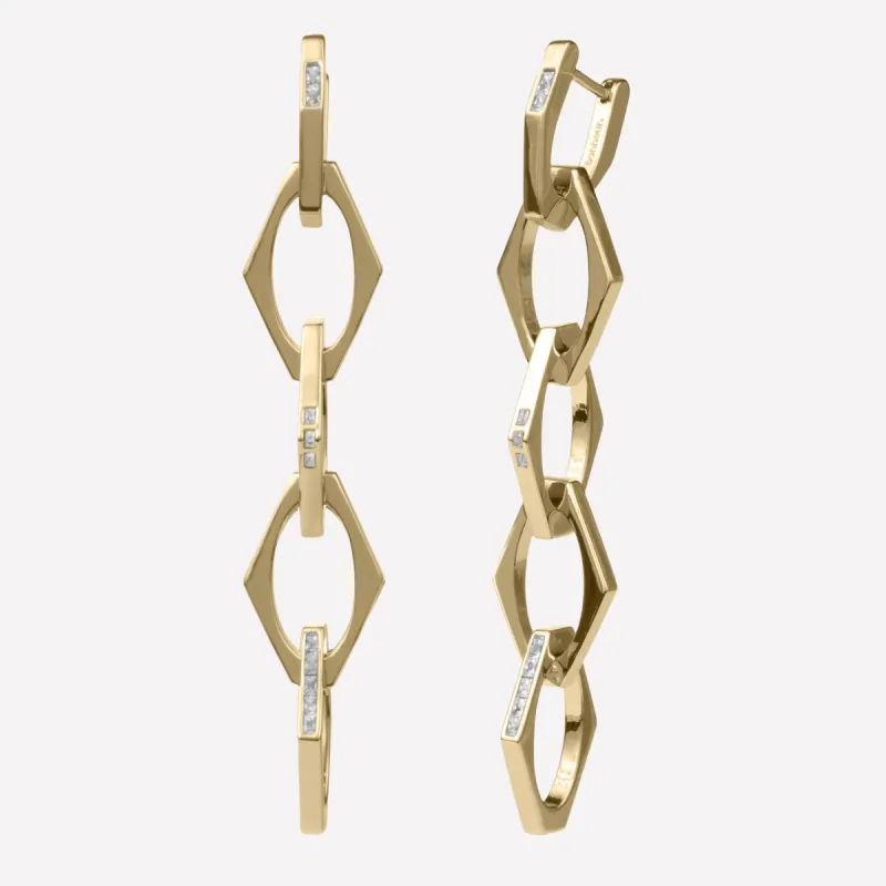 Maél Chain Earrings sold by Bonheur Jewelry