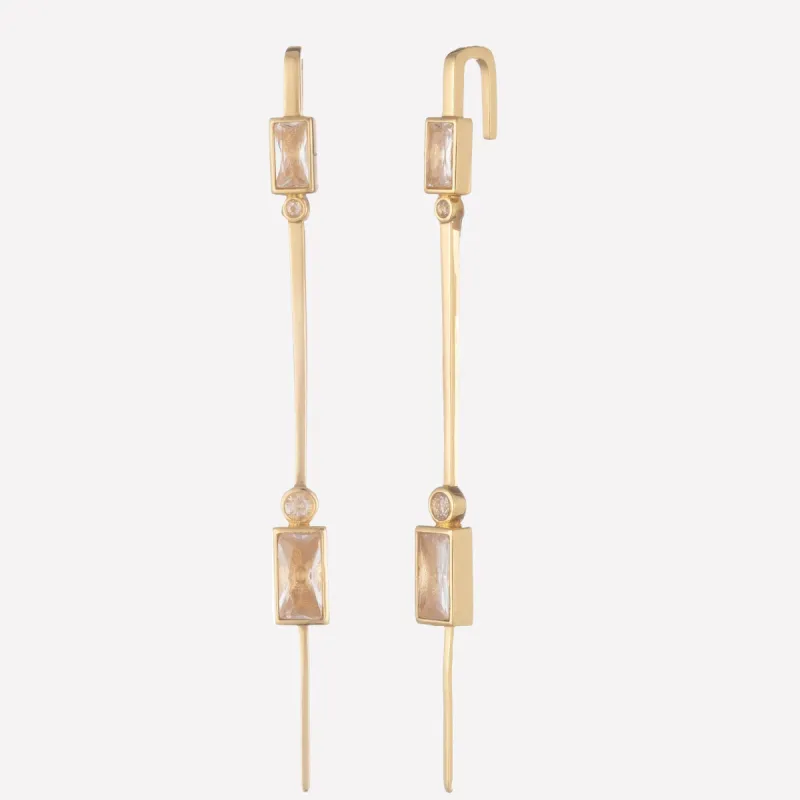 Virginie Ear Pin Earrings sold by Bonheur Jewelry