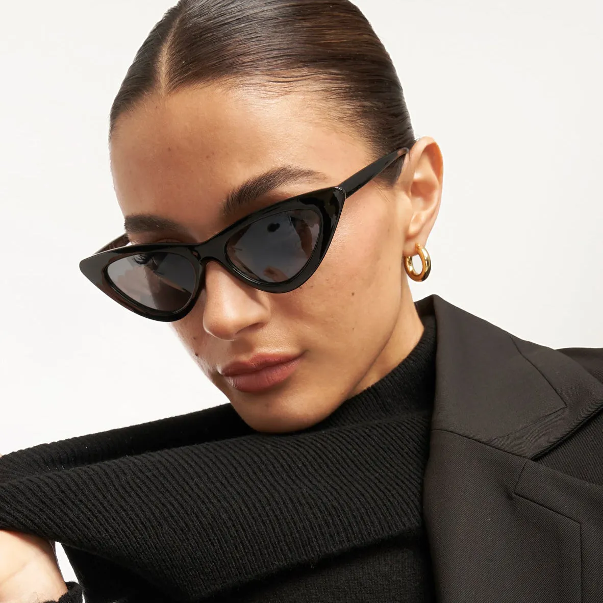 Holly Hollow Hoop Earrings sold by Bonheur Jewelry product image thumbnail 5