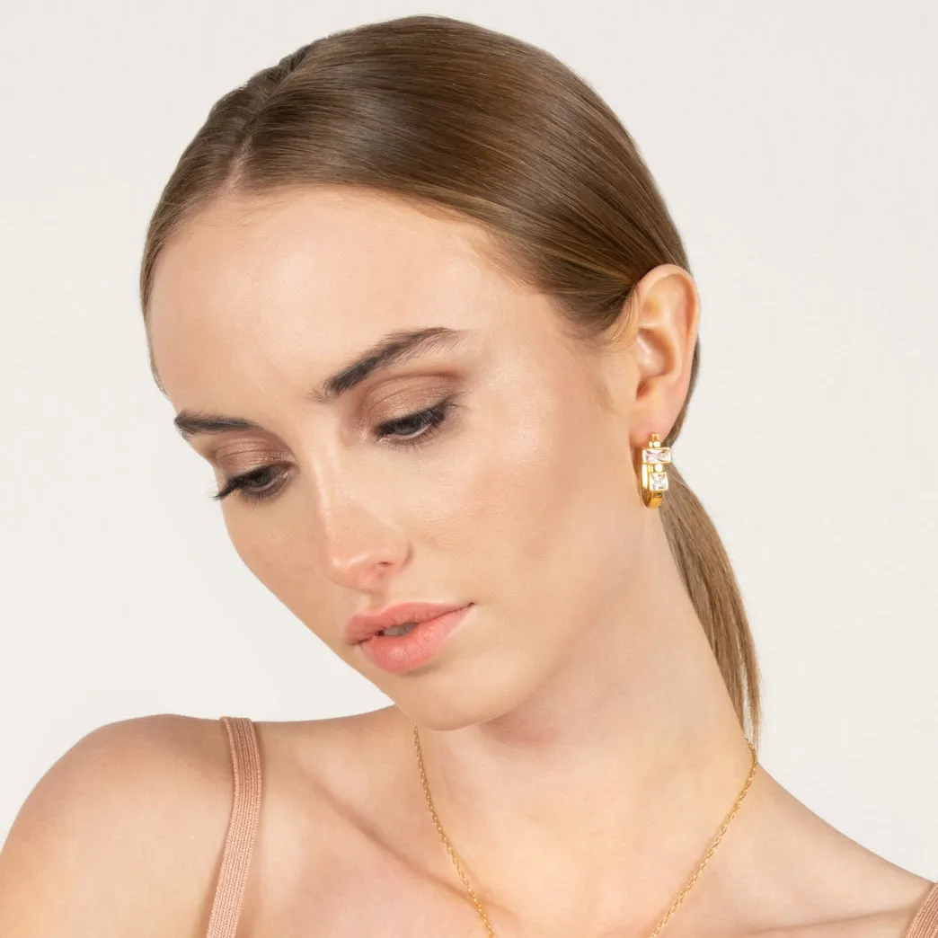 Violetta U Hoops sold by Bonheur Jewelry product image thumbnail 2