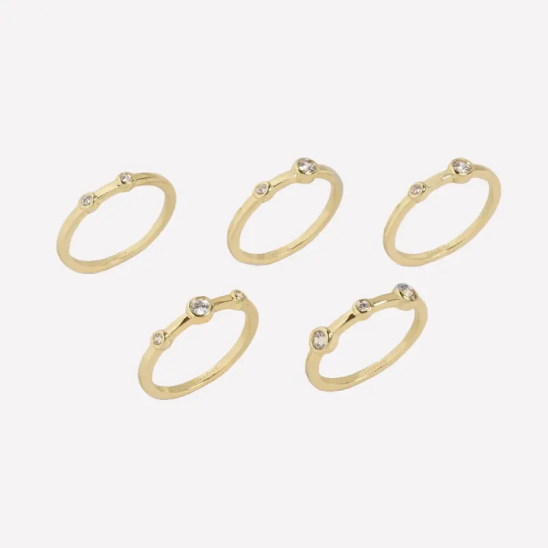 Diana Bezel Rings sold by Bonheur Jewelry