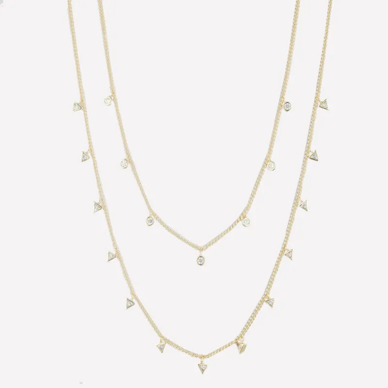 Marguerite Layered Necklace sold by Bonheur Jewelry