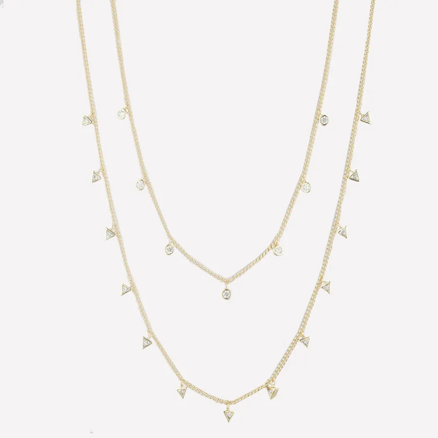 Marguerite Layered Necklace sold by Bonheur Jewelry
