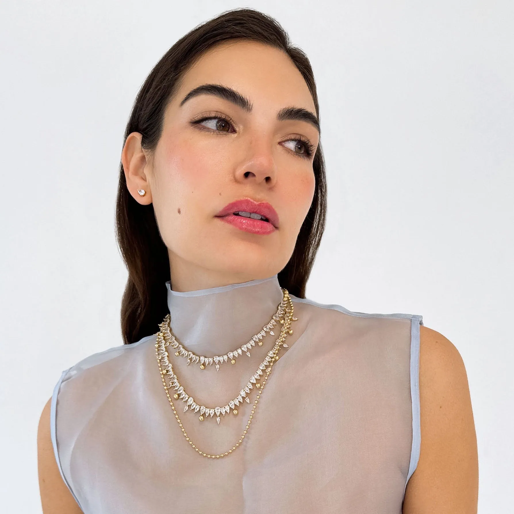 Roxane Ball Chain Necklace sold by Bonheur Jewelry product image thumbnail 4