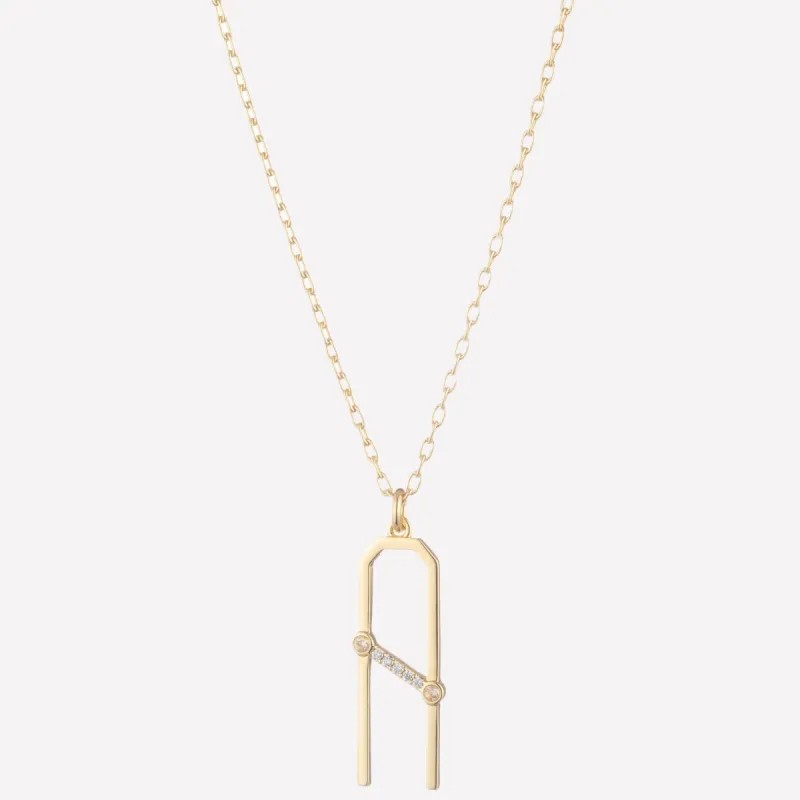 Ariella A Initial Necklace sold by Bonheur Jewelry