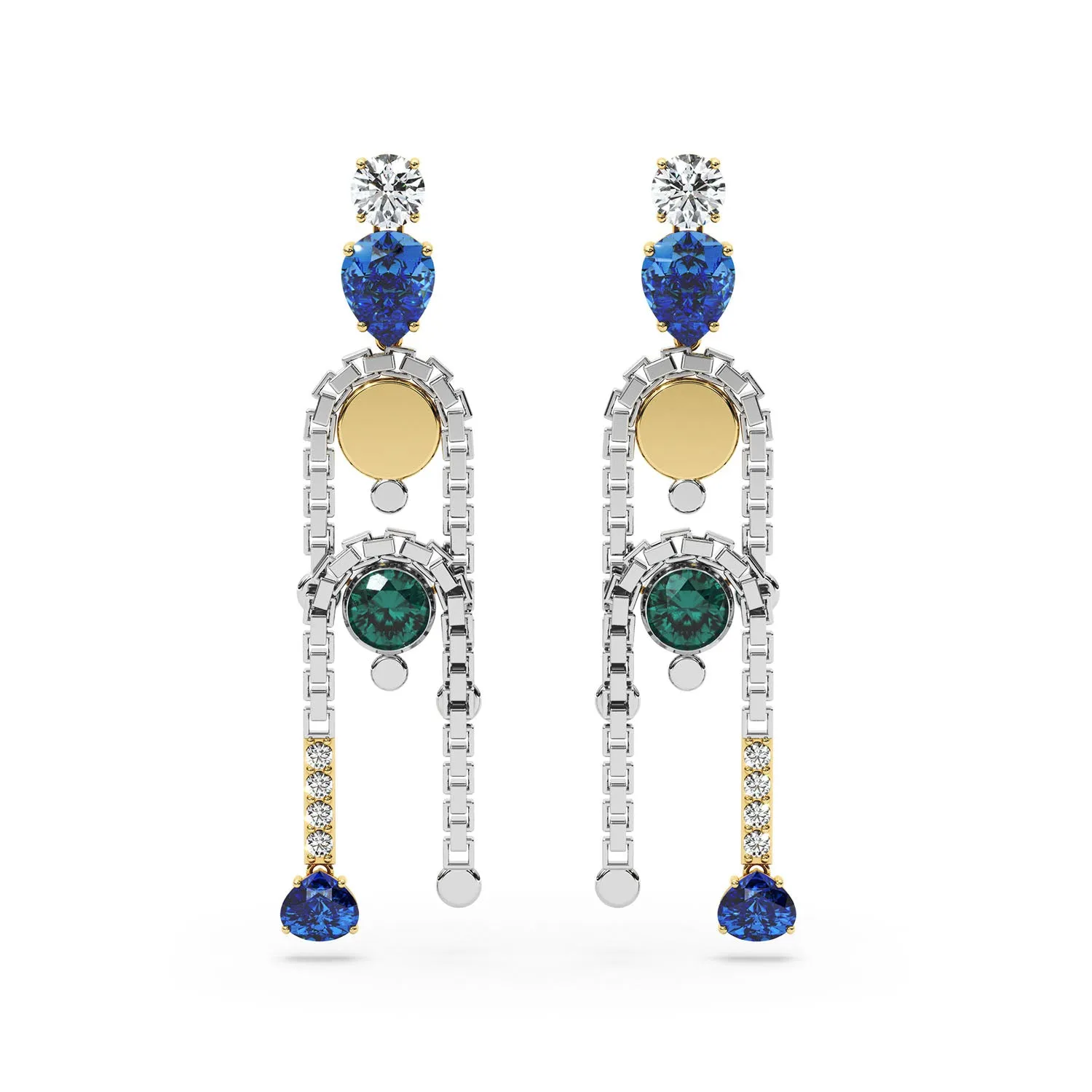 Kaia Gem Drop Earrings sold by Bonheur Jewelry