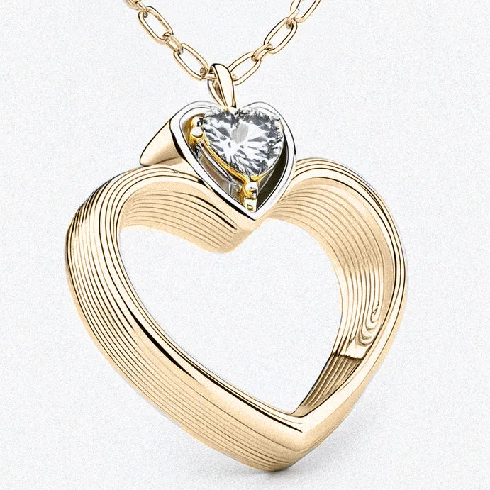 Eléa Pendant Heart Necklace sold by Bonheur Jewelry product image thumbnail 2