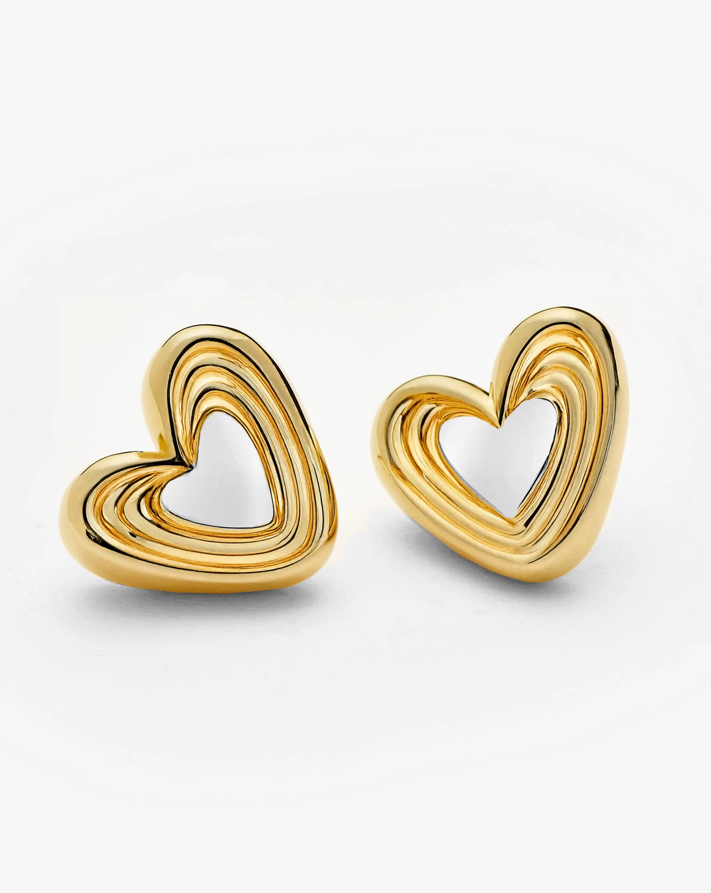 Emmeline Big Heart Earrings sold by Bonheur Jewelry product image thumbnail 2