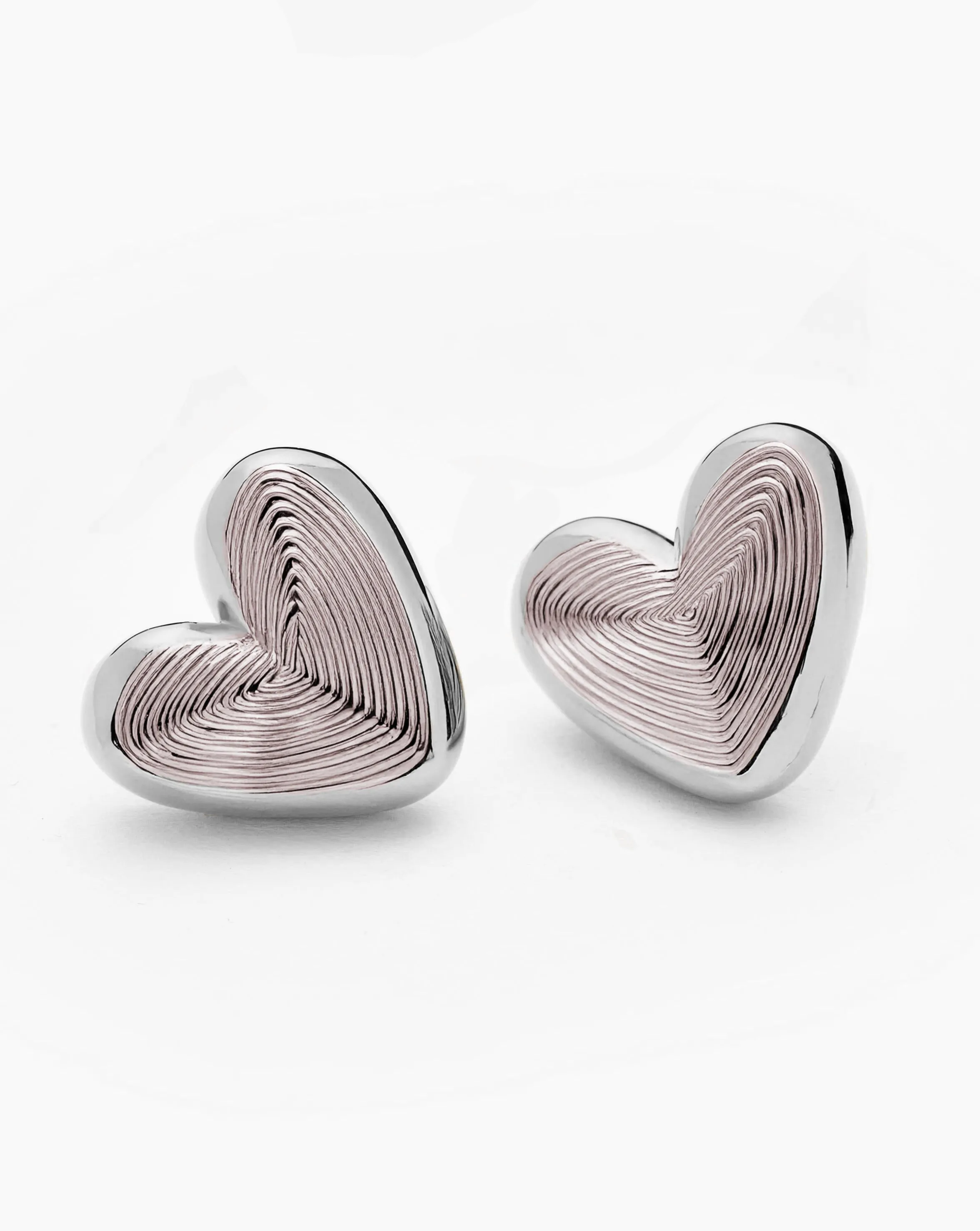 Eléa Chunky Heart Earrings sold by Bonheur Jewelry product image thumbnail 3