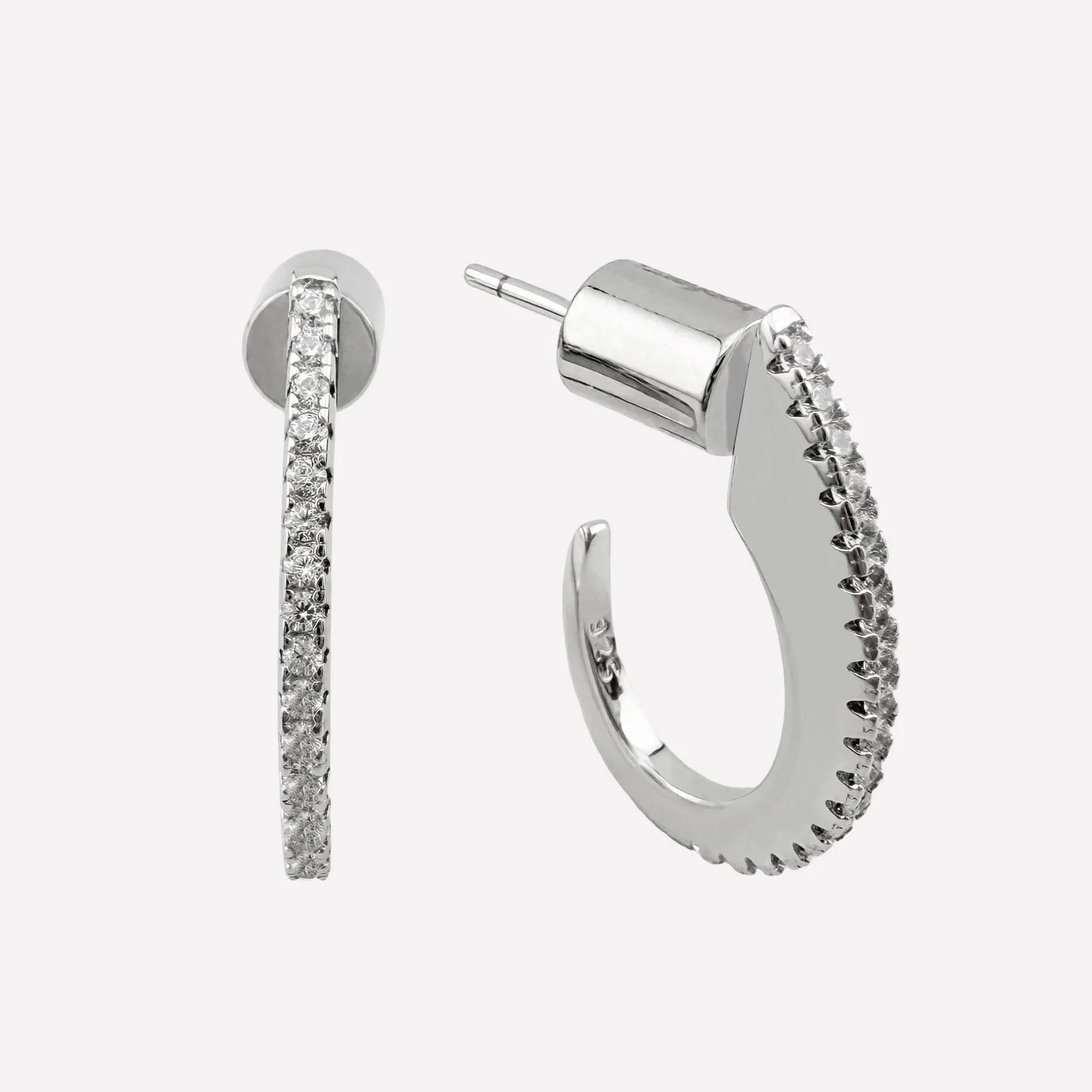 Kimmy J Small Hoop Earrings sold by Bonheur Jewelry