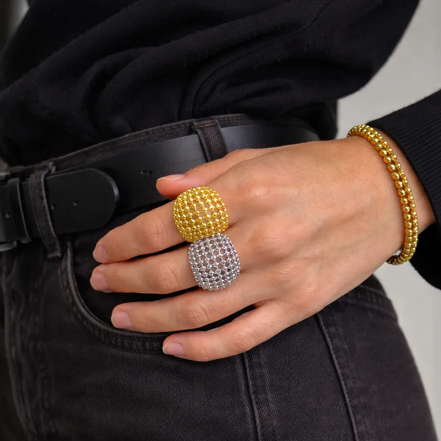 Taylor Beaded Ring sold by Bonheur Jewelry product image thumbnail 4