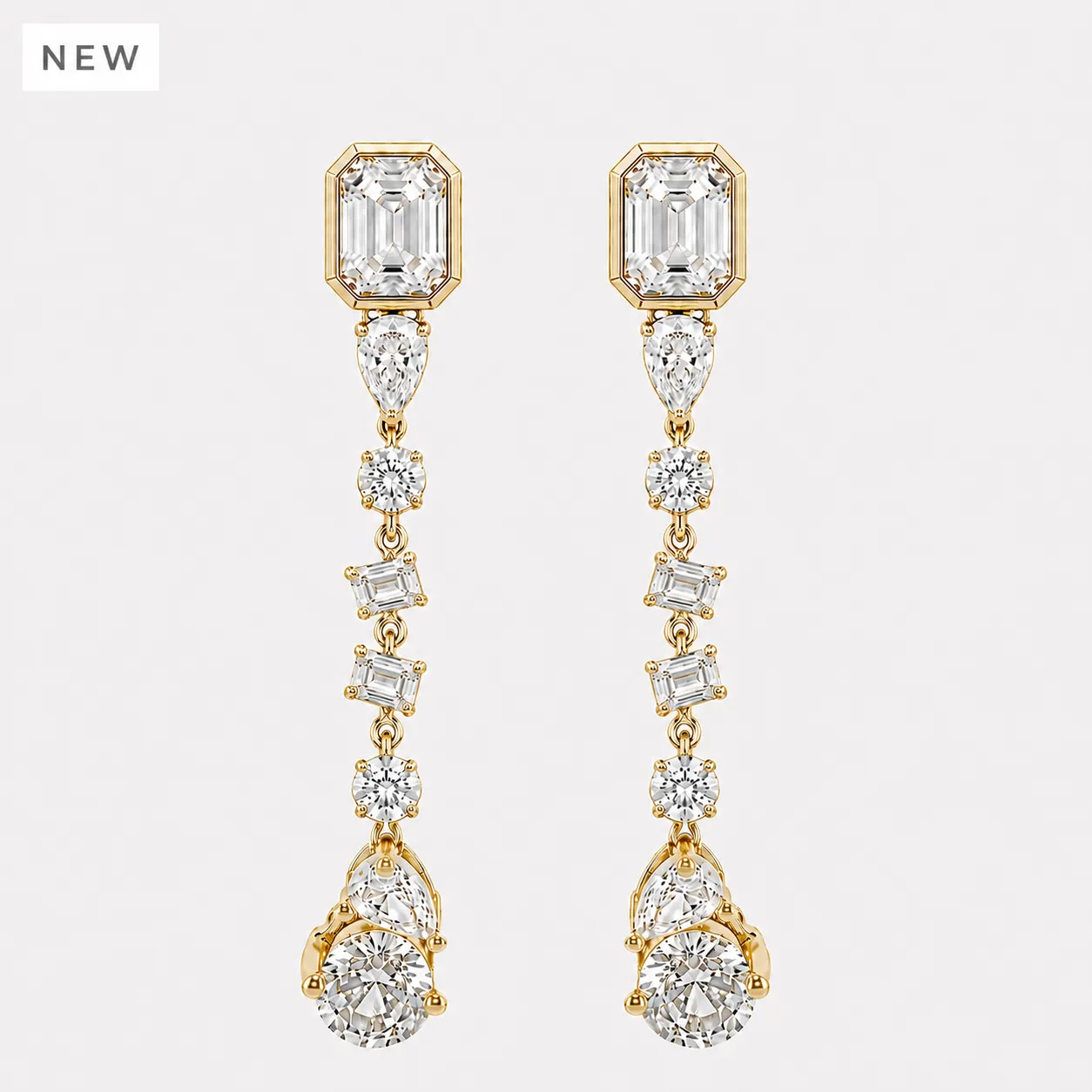 Celeste Crystal Drop Earrings sold by Bonheur Jewelry