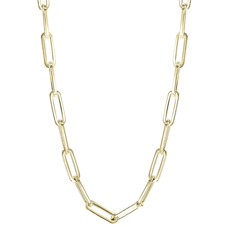 Liz Gold Thick Chain Necklace made by Bonheur Jewelry