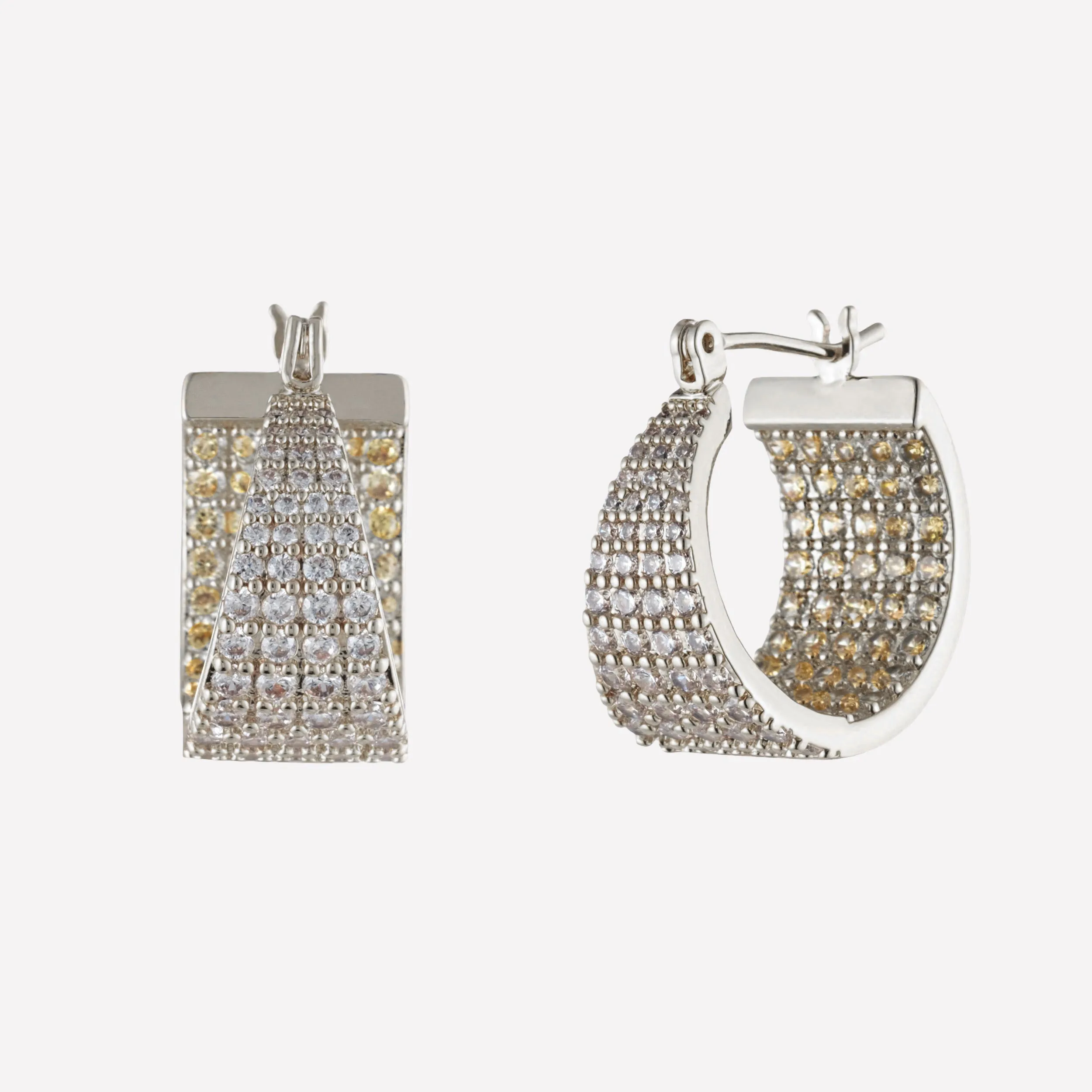 Monet Inside Out Hoops sold by Bonheur Jewelry product image thumbnail 3