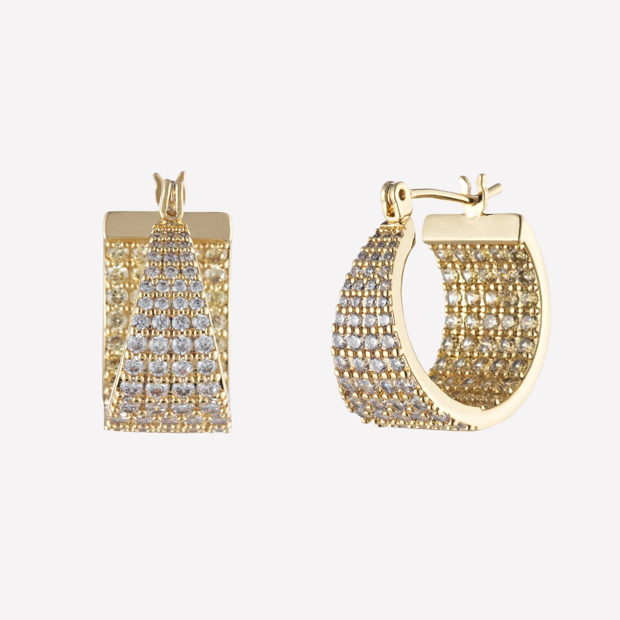 Monet Inside Out Hoops sold by Bonheur Jewelry