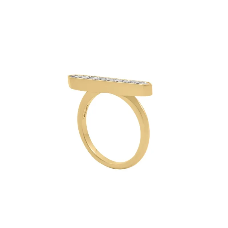 Anais Gold Bar Ring sold by Bonheur Jewelry