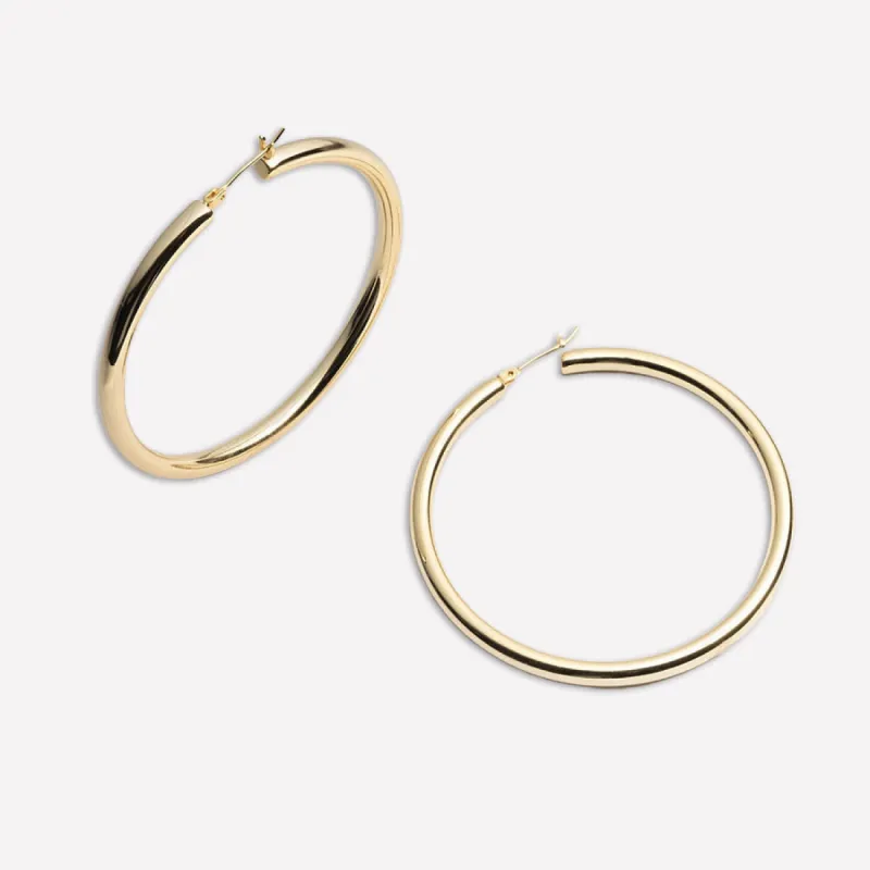 Margot Lightweight Hoops sold by Bonheur Jewelry