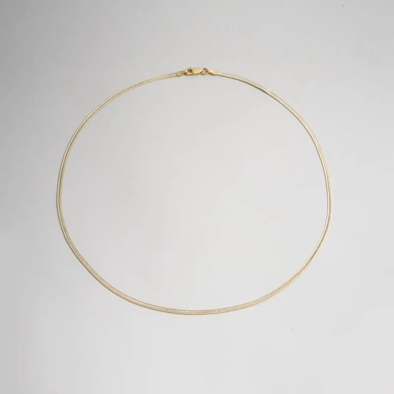 Barbara Diamond-Cut Gold Chain sold by Bonheur Jewelry