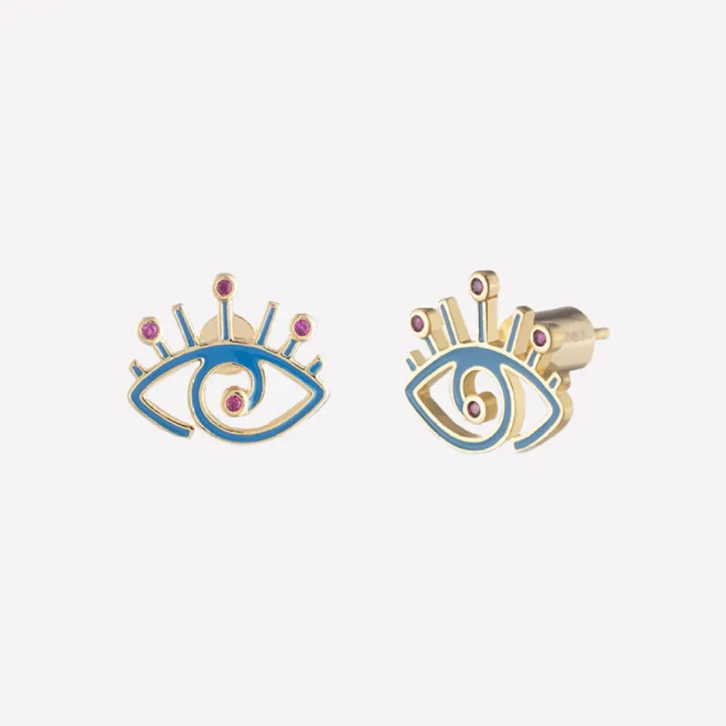 Shiva Evil Eye Earrings sold by Bonheur Jewelry