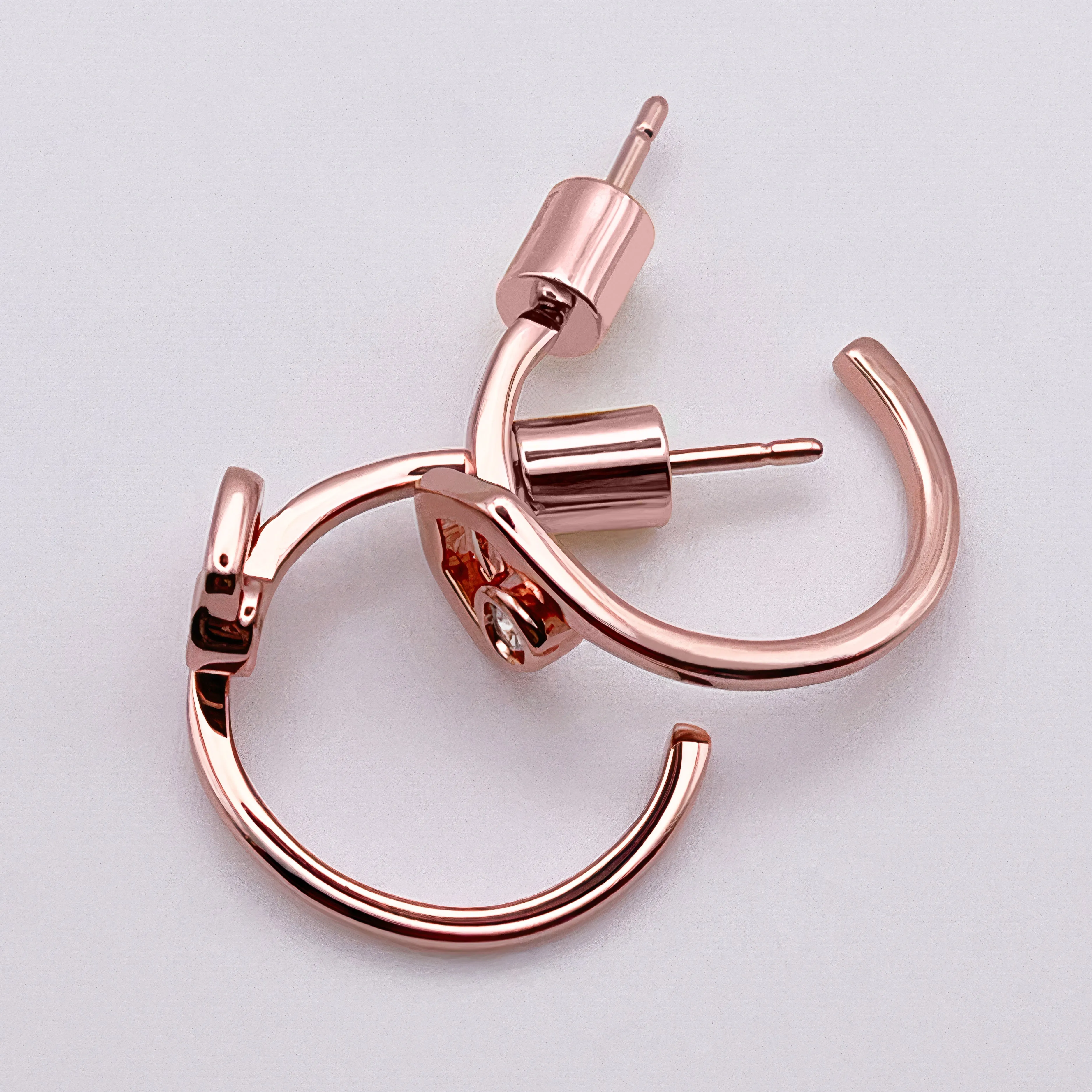 Julien Mini Hoop Earrings sold by Bonheur Jewelry product image thumbnail 3