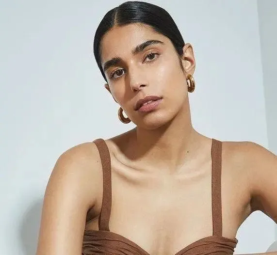 Estelle Chubby Gold Hoop Earrings sold by Bonheur Jewelry product image thumbnail 4