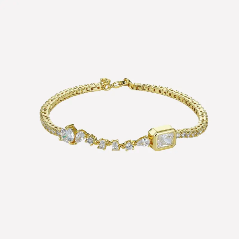 Celeste White Crystal Bracelet sold by Bonheur Jewelry