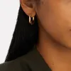Puffed Hoop Earrings sold by Bonheur Jewelry